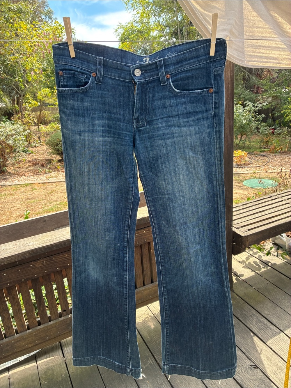 Seven7 Dark Blue Flare Jeans